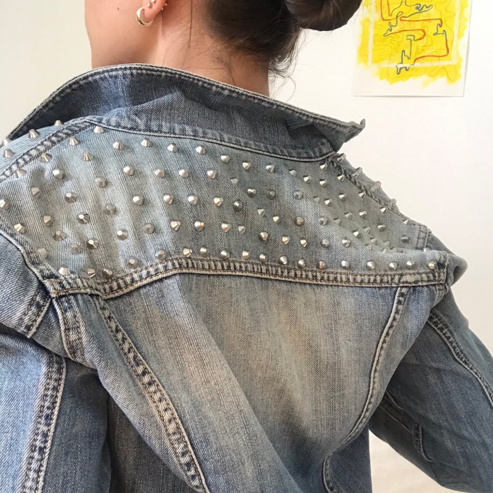 ARITZIA studded jean jacket